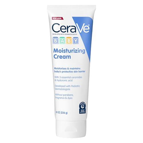 CeraVe Baby Cream, Gentle Moisturizing Cream with Ceramides, Fragrance, Paraben, Dye & Phthalates Free, Rich & Non-Greasy Feel, Gentle Baby Skin Care, 8 Ounce