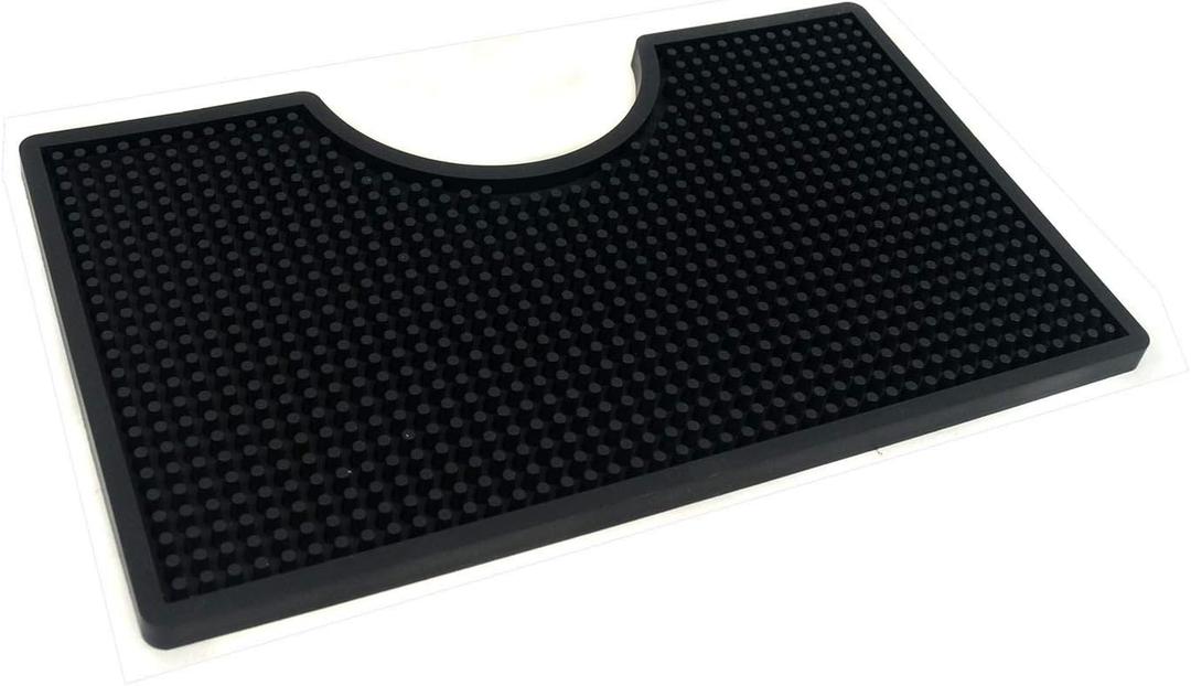 12x7 inches PVC Drip Tray for Home Brewing, Kegerator (Black)