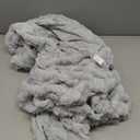 Ultra-Soft Faux Rabbit Fur Throw Blanket 50"x60", Cozy Fuzzy & Plush Throw for Couch & Bed Home Decor, Super Warm Fluffy Blanket for Women - Light Grey