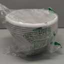 5 Pack 10 Inch Plant Pots for Indoor Outdoor,Plastic Floor Planters with Drainage Holes,Lightweight Flower Pots for Home,Patio & Garden(White)