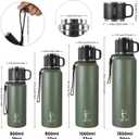 Stainless Steel Insulated Bottle, 33oz with cup Vacuum Insulated Water Bottle, Thermo for Hot Drinks/Cold Drinks,24-Hr Insulation Commute, Travel