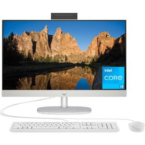 HP 23.8 inch All-in-One Desktop PC, FHD Display, Intel Core i3-N300, 8 GB RAM, 512 GB SSD, Intel UHD Graphics, Windows 11 Home, 24-cr0042 (2023)