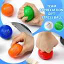 Leitee 21 Pcs Team Appreciation Gifts Bulk for Employee Stress Balls Bulk Squeeze Thank You Colorful Stress Anxiety Balls Emergency Nurses Gift for Coworker Staff (Round)