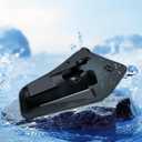 New Slide-in Fishing Rod Hip Holsters, Hands-Free Rod Holder for Fly & Bank Fishing, Quick Draw Waist Belt Inserte Pole Gear, Durable Adjustable Portable Fish Pole Holster (Black)