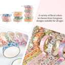 Aesthetic Study Supplies,Bible Journaling Kit with Soft Grip Pen and Floral Washi Tape, Bible Highlighters,Tabs,Beginner Christian Gifts