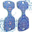 2 Pcs Water Saddle Float 32in x 16in Adults Double Sided Coated Floating Seats, Pattern Printing Saddle Seats Lake Chair Float for Adult Kid Lakes Pool Swimming Supplies