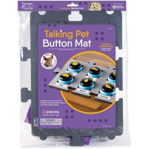 Hunger for Words Talking Pet Button Mat - 1pc Talking Dog Button Mat, Talking Dog Button Storage, Single Mat Holds Up to 6 Buttons (Buttons Sold Separately)