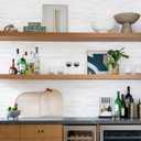 STICKGOO 10-Sheet Subway Tile Peel and Stick Backsplash, Star White Marble Look Dolomite Kitchen Backsplash Wall Tile, PVC Stick on Backsplash for Kitchen