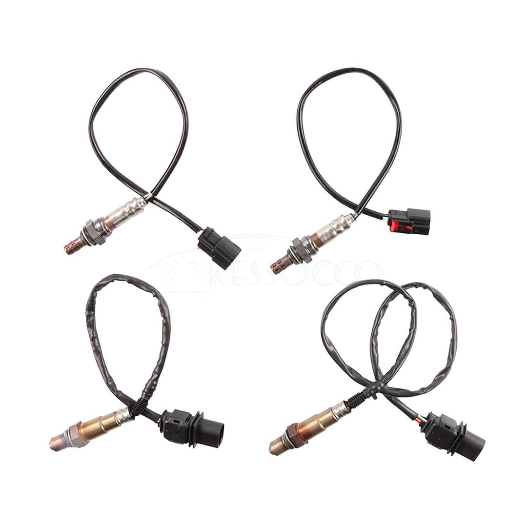 Kessocco O2 Oxygen Sensor Set for 2011-2014 Ford F150 3.5L V6 Turbocharged | 5-Wire Upstream and 4-Wire Downstream Oxygen Sensors For 2011-2014 Ford F150 3.5L V6 Replace 234-5076 234-5113 234-4490