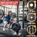 Weight Plate Holder, Power Rack Attachments for Olympic 2-Inch Weight Plate Storage, Fits 2x2, 2x3, 3x3 Power Cages with 1" or 5/8" Holes