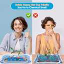 Infinno Inflatable Tummy Time Mat Premium Baby Water Play Mat for Infants and Toddlers Baby Toys for 3 to 24 Months, Strengthen Your Baby's Muscles, Portable (Blue)