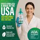 GuruNanda Fresh Breath Mouthwash 12-Hour Fresh Breath & Helps Fight Bad Breath ADA Accepted, Alcohol & Fluoride-Free Oral Rinse Wild Mint, 33.8 oz/1 Liter