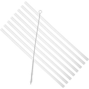 1Set Reusable Straw with Cleaning Brush Smoothie Straws for Juices Cocktails and Milk Tea for Travel Office and Home Use Sturdy Material Easy to Clean