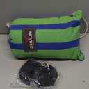 CHULIM Brazilian Double Hammock with Tree Straps,Extra Large 240x160cm,2 Persons Hammock for Backyard Patio Outdoor and Indoor,450lbs Weight Capacity,Soft Woven Cotton Fabric (Blue Green Stripe)