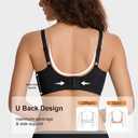 Soft Intention Jelly Wireless Bra, Minimizer Bras for Women Deep V Bra, No Underwire Seamless Full Coverage (Black, M)