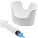 Acu-Life Earwax Removal Kit for Adults, Tri-Stream Syringe Tip for Ear Cleaning, Includes Removal Basin, Safe Care Tool for Wax Build-up, Gentle Ear Hygiene Solution