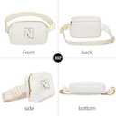 Birthday Gifts Christmas Personalized Gift for 4 5 6 7 8 9 10 11 12 13 14 Year old Girls Teen Sister Kid Initial Letter Fanny Pack Trendy Stuff Crossbody Bag White Letter N