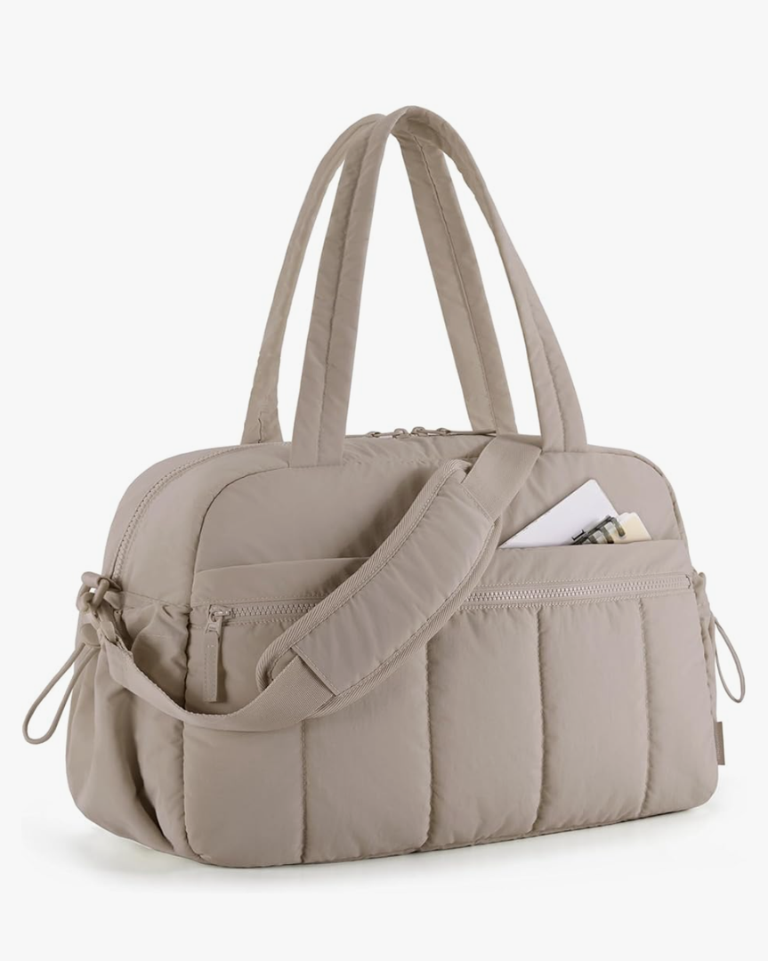 BAGSMART Gym Bag for Women, Duffle Bag for Travel with Wet Pocket, Lightweight Carry on Weekender Duffel, Water Resistant