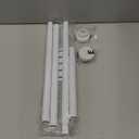 Tension Curtain Rod 30 To 63 Inch White Tension Rods Adjustable Spring Loaded Curtain Rods 7/8" Curtains Rods No Drilling Tension Rods For Windows Bedroom Closet Doorway Door