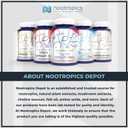 Nootropics Depot Agmatine Sulfate Capsules | 250mg | 120 Count | Nitric Oxide & Pump Support | Pre-Workout Amino Acid | Promotes Strength, Energy & Recovery. Bbd 10/2028