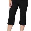 Lee Women's Relaxed Fit Capri Jean (Black, M)