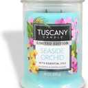Tuscany Candle Seaside Orchid: Coastal Scented Summer Candle, 18 oz