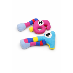 67 Plush Toy 10 Inches Soft Stuffed Number Character Inspired by Steal A Brainrot – Cute Blue Pixel-Style Plushie for Kids and Collectors (A-Number-67)