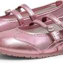 Adolilove Ballet Sneakers for Women Mary Jane Flats Walking Shoes Slip On with Elastic Straps with Memory Foam Insole US 9