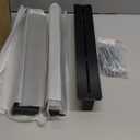 Eastrexon 6-bin Overhead Garage Storage Rack, Ceiling Storage Racks Heavy Duty, Powder Coated Tote Storage Rack for Garages, Sheds, Storerooms (7 PCS, for 6 Bins)