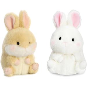 Aurora Bundle 2 5" Beanbag Stuffed Animals: Lively Bunny Bunbun Bunny (Multi)