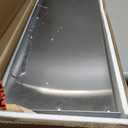 ROCKPOINT Stainless Steel Shelf 10 x 30 Inches 225lb, NSF Metal Commercial Shelves Wall Mount Floating Shelving with Backsplash for Restaurant, Kitchen, Home and Hotel, Silver