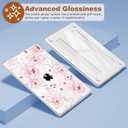 CISSOOK Compatible with MacBook Neo 13 inch Case 2026, Protective Hard Shell Case + Keyboard Cover + Screen Protector + USB-C Adapter for MacBook Neo 13 A3404, Cute Pink Flower
