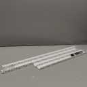 LazBlinds Light Blockers, Suitable for Roller Shades, Zebra Blinds, and Blinds Side Edge Light Blockers, Easy to Install and Cuttable Blocking Panels, White, 58", 2Pcs