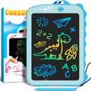 CHEERFUN LCD Writing Tablet for Kids: Learning Educational Doodle Drawing Board - Dinosaur Toys for Toddlers Travel Home School - Birthday Gifts for Age 3 4 5 6 7 8 Year Old Boys Girls (Blue)