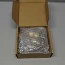 20 Pack Brass Round Antique Brass Kitchen Cabinet Knobs Cupboard Door Knobs Drawer Handle Pulls Dresser Knobs with 21 Pcs Screws for Bathroom Drawer Door Hardware (Yellow bronze)