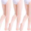 Toddler Girls Tights Dance Ballet Footed Leggings Ultra Soft Stockings for Kids Students (Pink, S)
