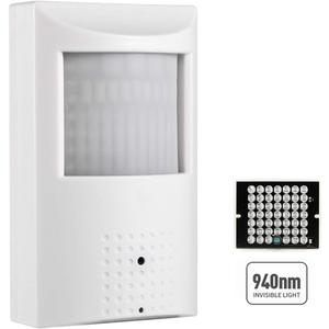 HD 5MP PIR 940nm Invisible LED POE IP Camera Built in Micro-Phone,3.7mm Lens 80 View Day and IR Night Vision CCTV Indoor Security Camera,P2P H.265 Motion Detection (IPIR-P-A-HS)