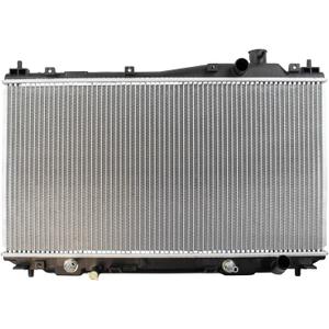 TRQ Radiator Assembly Aluminum Core Compatible with 01-05 Honda Civic CU2354 HO3010177