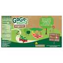 GoGo squeeZ Organic Applesauce and Fruit Puree, Apple Apple, 3.2 oz (Pack of 12), Unsweetened Organic Fruit Snacks for Kids, Gluten Free, Nut Free and Dairy Free, Recloseable Cap, BPA Free Pouches (EXP 04/03/27)