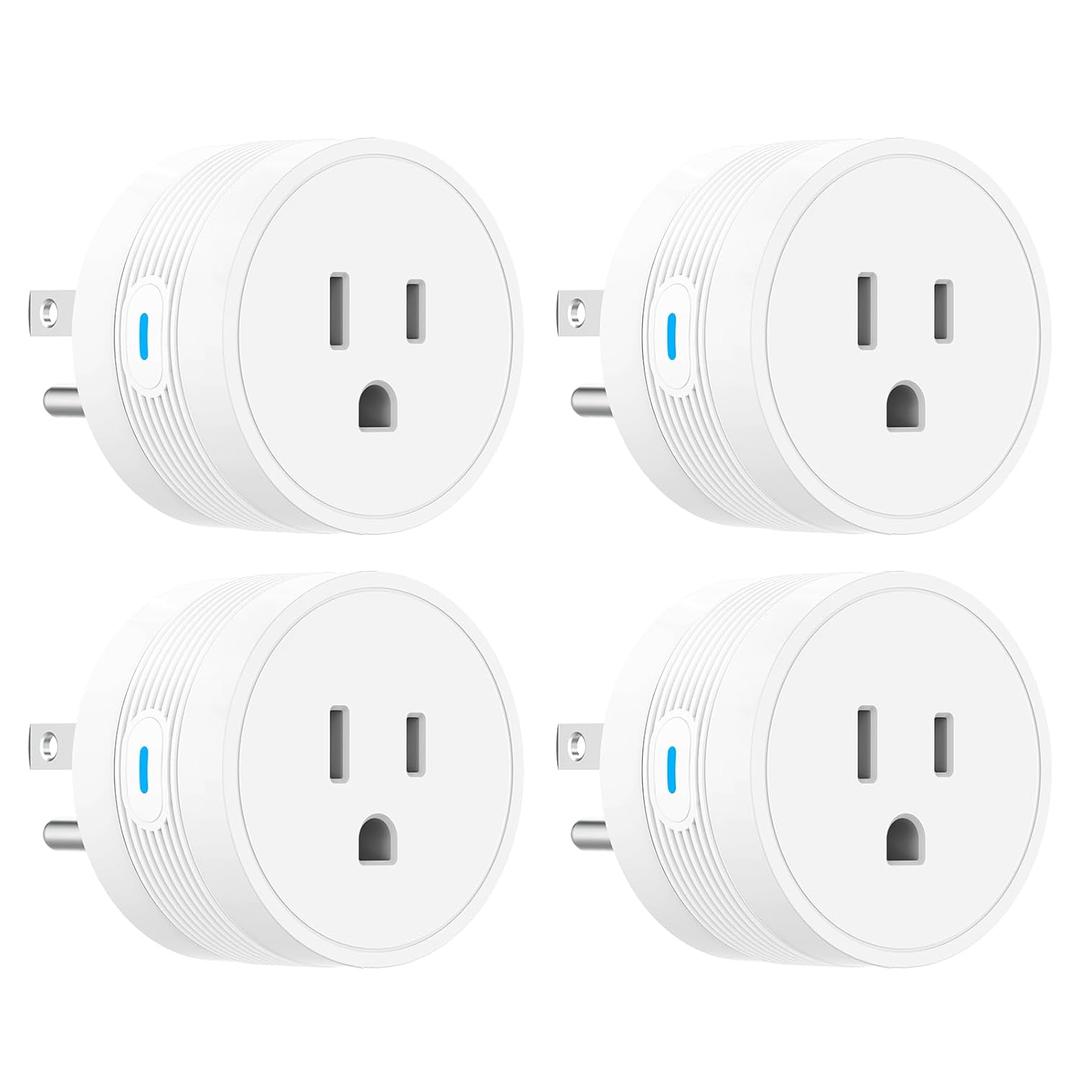 EIGHTREE 15A Smart Plug, Wi-Fi & Bluetooth Smart Outlet for High-Power Home Appliances, Works with Alexa & Google Home, Easy Setup, Timer & Remote Control, FCC & ETL Certified, 2.4GHz Wi-Fi Only