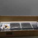 WOPITUES Floating Shelves for Wall 24 inch with Cube Shelf, Wall Shelves with Metal Rail for Decor, Bathroom Organizers and Storage, Over Toilet Shelves for Bathroom, Toilet Paper-Black (23.6 inch)