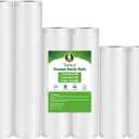 Syntus Vacuum Sealer Bags, 6 Pack 11" x 10' and 8" x 10' and 6" x 10' Commercial Grade BPA Free Bag Rolls, Food Vac Bags for Storage, Meal Prep or Sous Vide