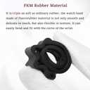 FKM Rubber Watch Bands Ventilated Quick Release Universal Sporty Diving Soft Durable Fluororubber Watch Strap 18mm 20mm 22mm 24mm FKM Rubber Replacement Band Strap Men Women