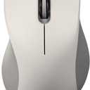 Perixx PERIMICE-621M Wireless Mouse - Silent Click with Ergo Design - Compatible for Desktop and Laptop PC - Wireless 2.4 GHz - Beige