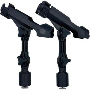 2 Pack Fishing Rod Holder with Track Mount Universal T-Shaped Screw Mounted on Rail for Kayak, Canoe, Fishing Boat