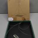 Kingsyard WPC Composite Platform Bird Feeder for Outside, Heavy Duty Hanging Tray for Mealworms & Seeds, 3.5 lbs Large Capacity, Weatherproof Recycled Plastic Material, Easy to Clean, Green