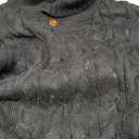 Men's Casual Knit Fisherman Sweaters Fall Winter Sweater V-Neck Cable Pullover Warm Knit Sweater for Men (Large, Black)