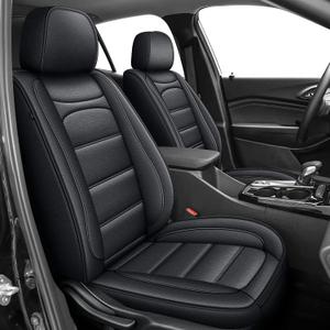 TTX LIGHTING Custom Seat Covers for Chevrolet Chevy Trax 2024 2025 2026 LT 2RS ACTIV LS 1RS - Vehicle Specific Waterproof Faux Leather Trax SUV Seat Covers Full Set for Chevy Trax Accessories - Black