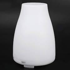 Homeweeks Diffusers, 100ml Colorful Essential Oil Diffuser with Adjustable Mist Mode, Auto Off Aroma for Bedroom/Office/Trip (100 ML 1 Pack) (Basic White)