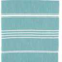 Cacala Lightweight and Thin Turkish Beach Towel 100% Cotton Sand-Free and Quick-Drying Goodness Perfect as an Extra Large Travel Towel, Beach Accessory, or Gift for Beach Lovers, 37 x 70 (Aqua)